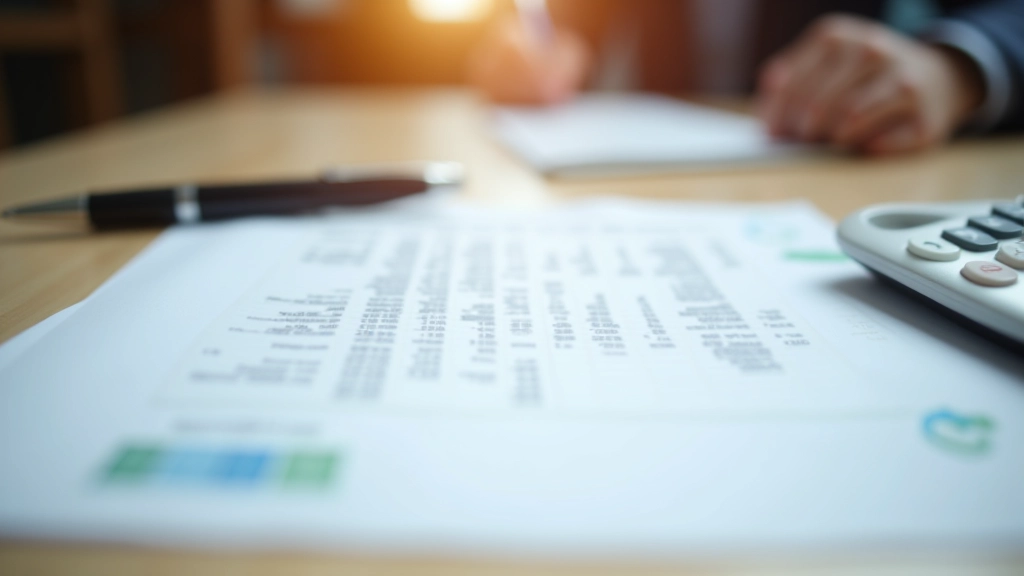 Detaillierte Steuerberechnungen auf Papier mit Taschenrechner und Dokumenten